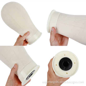 Canvas Block Head Mannequin Head Wig Display Styling Wig Stand Hair Extension Tools Wig Making Styling Displaying